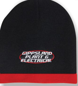 Acrylic 2 Tone Rolled Down Beanie - Custom Embroidered