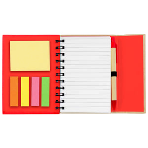 Small Spiral Notebook With Sticky Notes And Flags