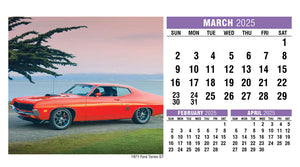 Classic Cars 2025 Promotional Desk Calendar