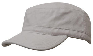 Brushed Sports Twill Military Cap - Custom Embroidered