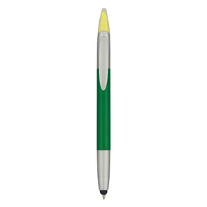 3-In-1 Pen With Highlighter and Stylus