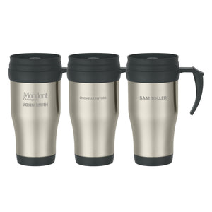 16 Oz. Stainless Steel Slide Action Travel Mug