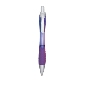 Rio Ballpoint Pen With Contoured Rubber Grip