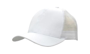 6 Panel Mesh Back Cap Breathable P-Twill - Custom Embroidered