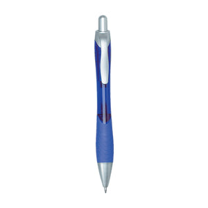 Rio Ballpoint Pen With Contoured Rubber Grip