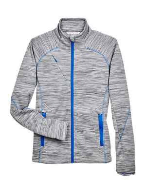 Ladies' North End Flux Mélange Bonded Fleece Jacket