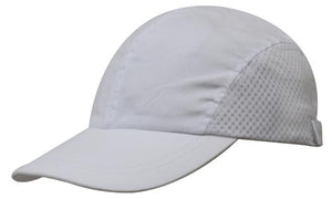 4 Panel Sports Cap Brush Reg Cotton - Custom Embroidered