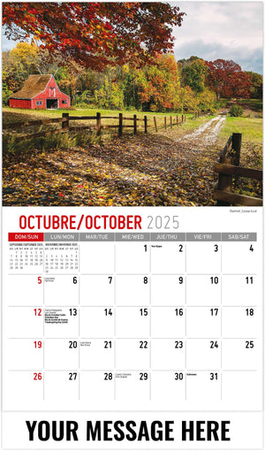 Galleria American Scenic (ENG/Sp) - 2025 Promotional Calendar