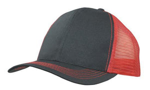 6 Panel Mesh Back Cap Breathable P-Twill - Custom Embroidered