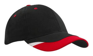 6 Panel BHC Cap with Peak Indent & Print - Custom Embroidered