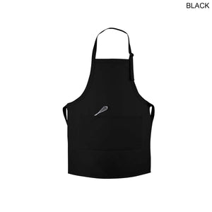 Twill Bib Apron with 2 Pockets