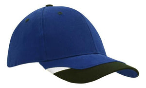 6 Panel BHC Cap with Peak Indent & Print - Custom Embroidered