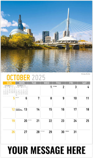 Galleria Scenes of Western Canada - 2025 Promotional Calendar