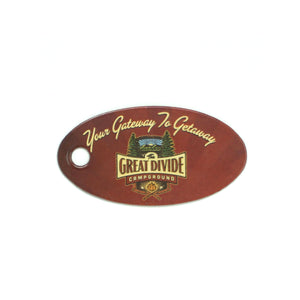 Poly Laminate Key Tag - Small Oval