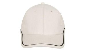 6 Panel BHC Cap with Piping On Crown-Peak - Custom Embroidered