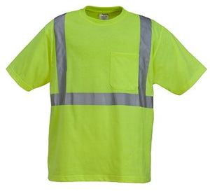 High Visibility Poly-Cotton Jersey T-Shirt with Pocket