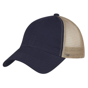 Washed Cotton Mesh Back Cap