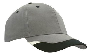 6 Panel BHC Cap with Peak Indent & Print - Custom Embroidered