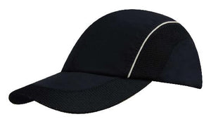 4 Panel Sports Cap with Mesh Inserts - Custom Embroidered