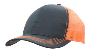 6 Panel Mesh Back Cap Breathable P-Twill - Custom Embroidered