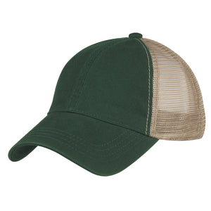 Washed Cotton Mesh Back Cap