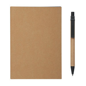 MeetingMate Notebook With Pen And Sticky Flags - Natural