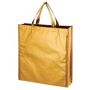 Metallic Non-Woven Shopper Tote Bag