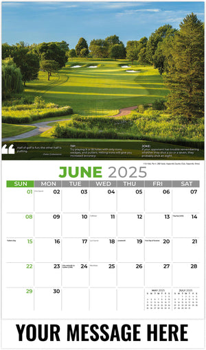 Galleria Golf Tips - 2025 Promotional Calendar