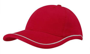 6 Panel BHC Cap with Piping On Crown-Peak - Custom Embroidered