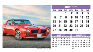 Classic Cars 2025 Promotional Desk Calendar